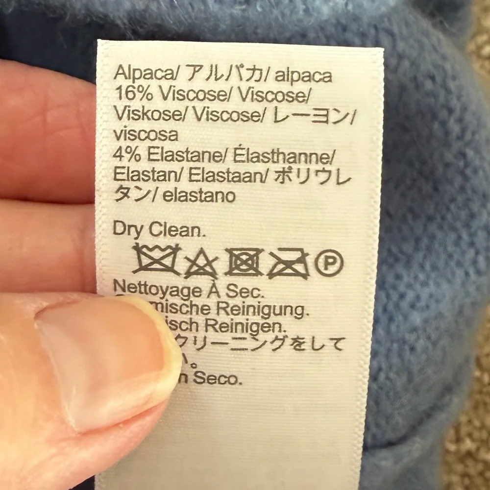 NEW CONDITION! MADEWELL CLOUDSOFT CREW NECK SWEATER in Hydrangea Blue. Sz.MED - Picture 11 of 12